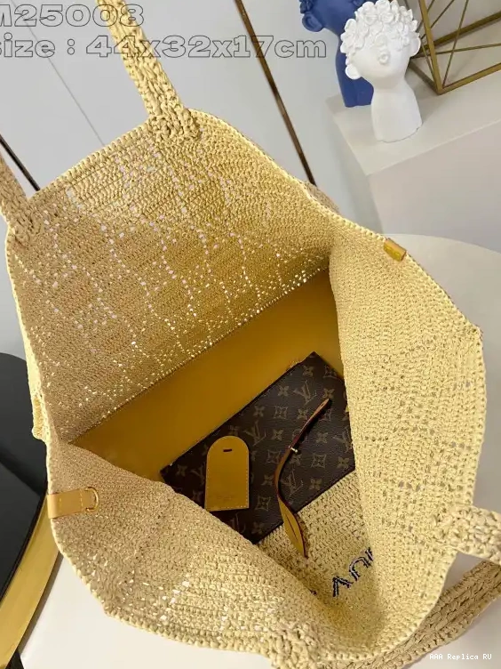 Aaa replica ru VUITTON MM-44*32*17CM LOUIS Shopper Summer Tote 0507